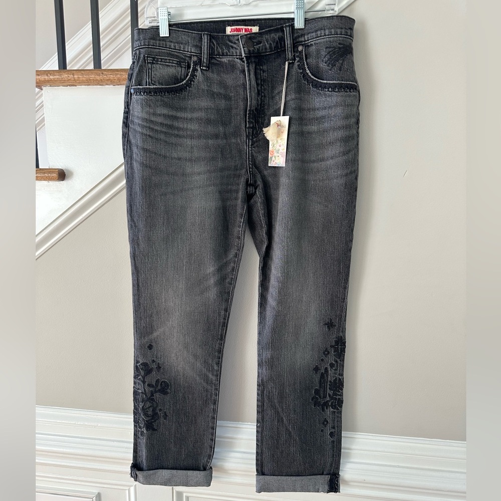 NWT Johnny Was Maureen Boyfriend Jean